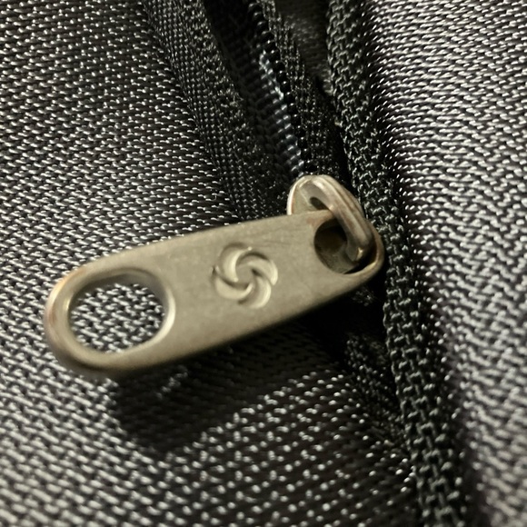 Gray and Black Laptop Bag with Adjustable Strap and Multiple Compartments - Picture 5 of 7